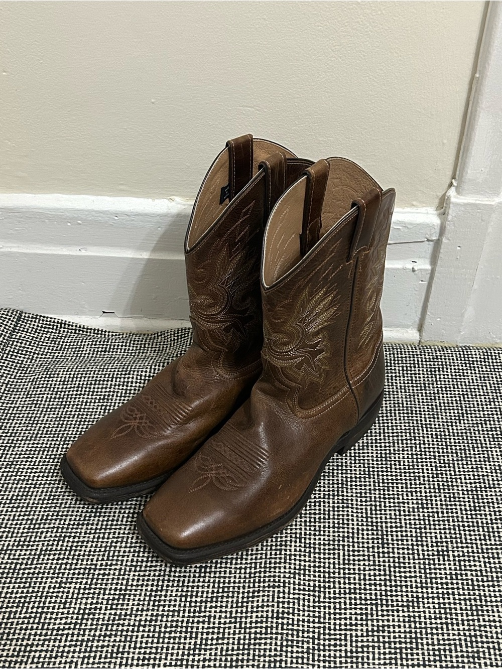 Double H Classic Brown Men's Western Boots - Leather Cowboy Style